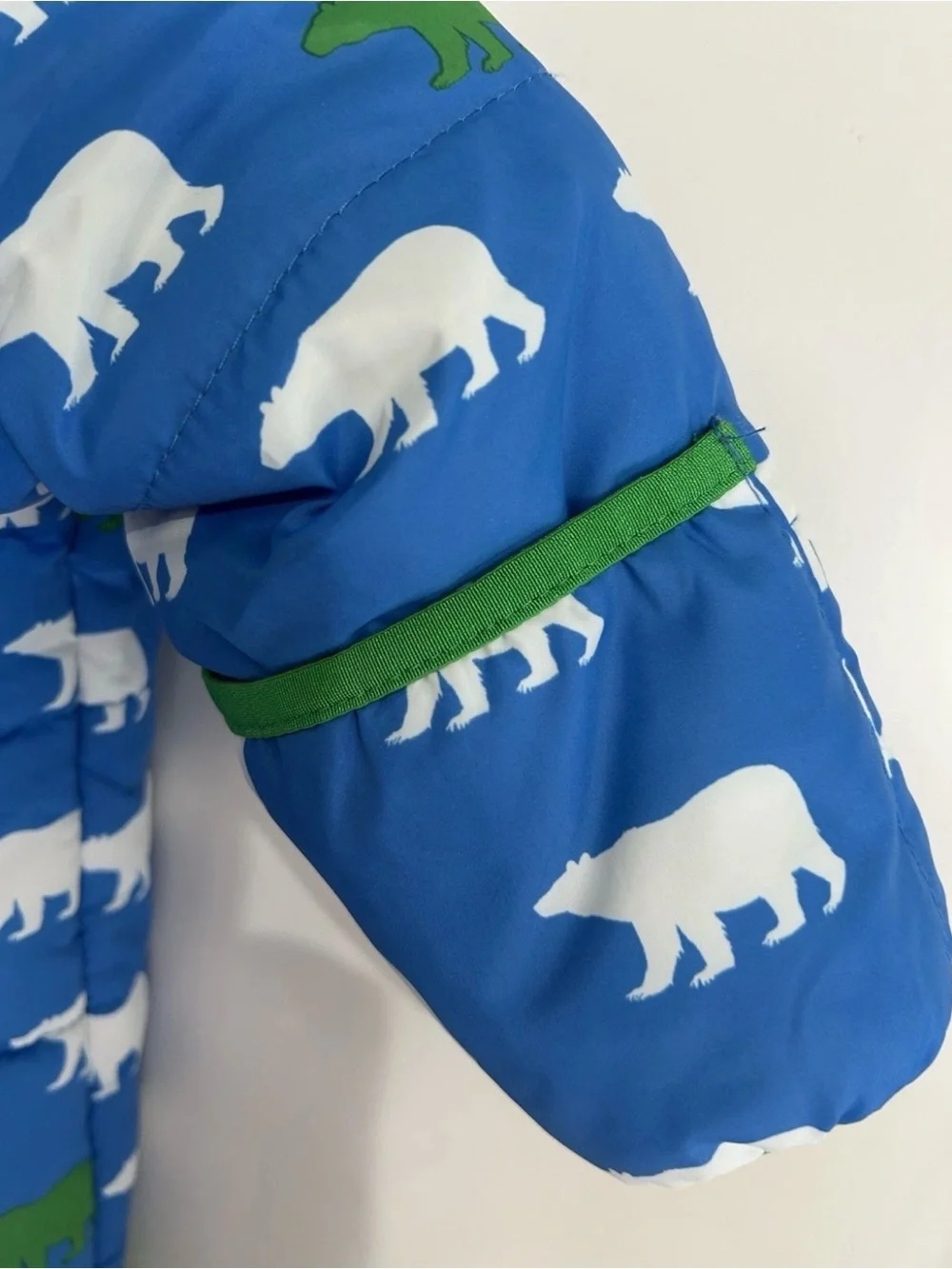 Hatley Polar Bear Blue Padded Hooded‎ Snowsuit Pram 6-9M New